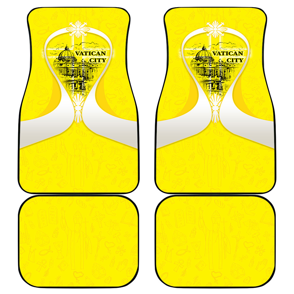 Saint Peters Basilica Vatican City Car Mats Basilica Dome Catholic Cross Religious - Coat Of Arms Sketch Art
