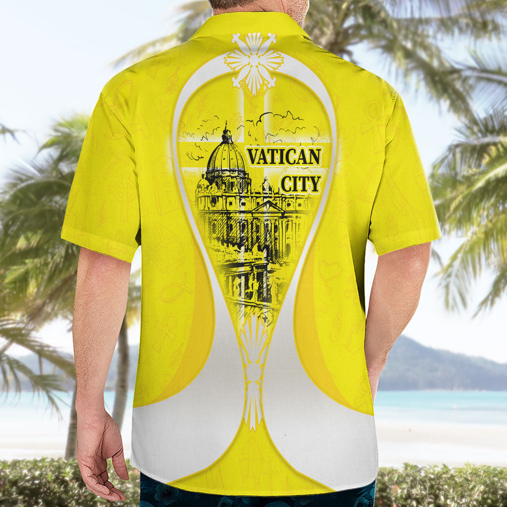 Saint Peters Basilica Vatican City Hawaiian Shirt Basilica Dome Catholic Cross Religious - Coat Of Arms Sketch Art