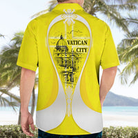 Saint Peters Basilica Vatican City Hawaiian Shirt Basilica Dome Catholic Cross Religious - Coat Of Arms Sketch Art