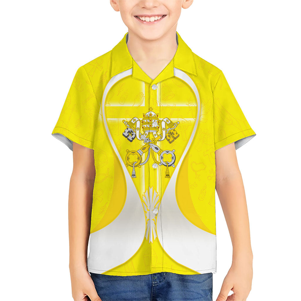 Saint Peters Basilica Vatican City Hawaiian Shirt Basilica Dome Catholic Cross Religious - Coat Of Arms Sketch Art