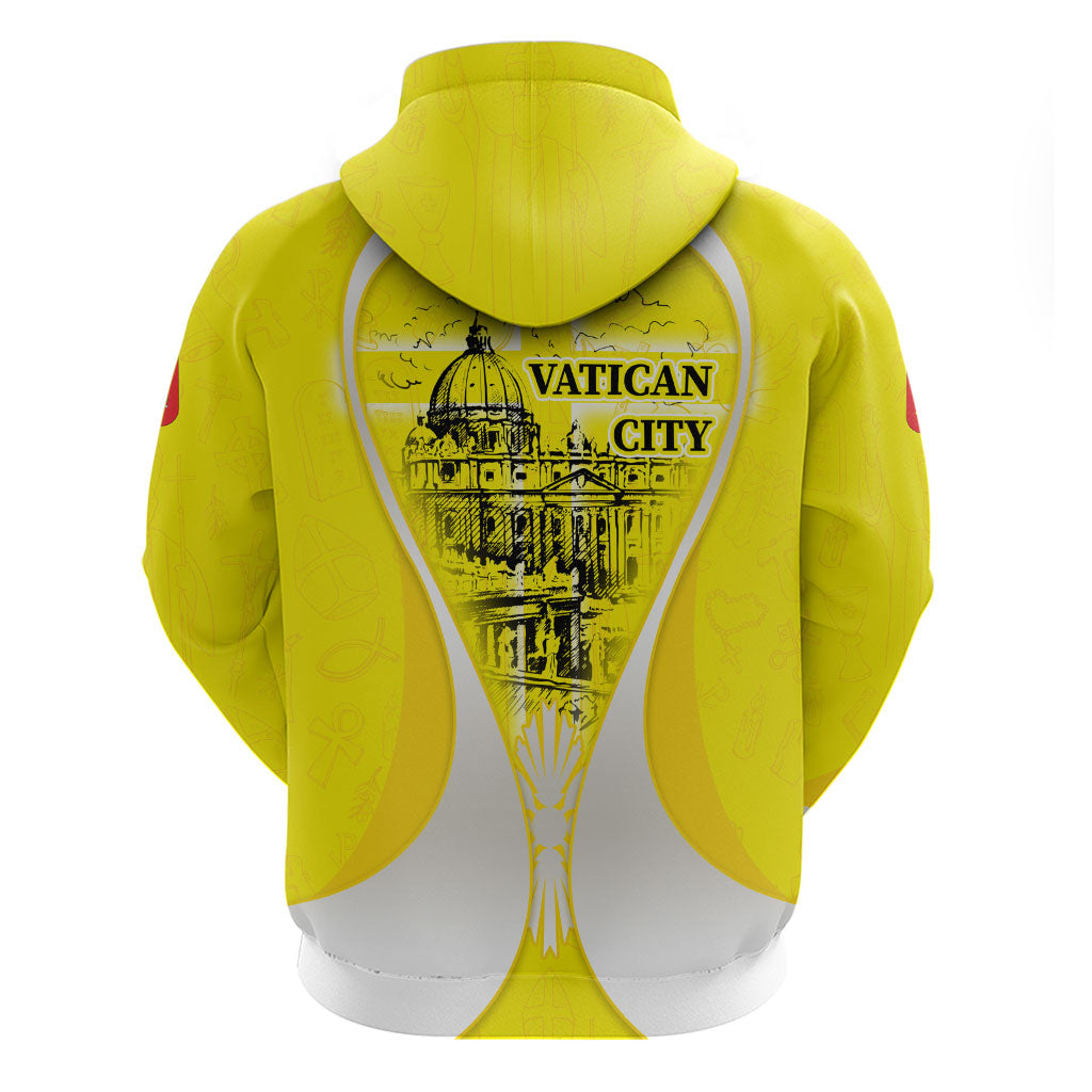 Saint Peters Basilica Vatican City Hoodie Basilica Dome Catholic Cross Religious - Coat Of Arms Sketch Art
