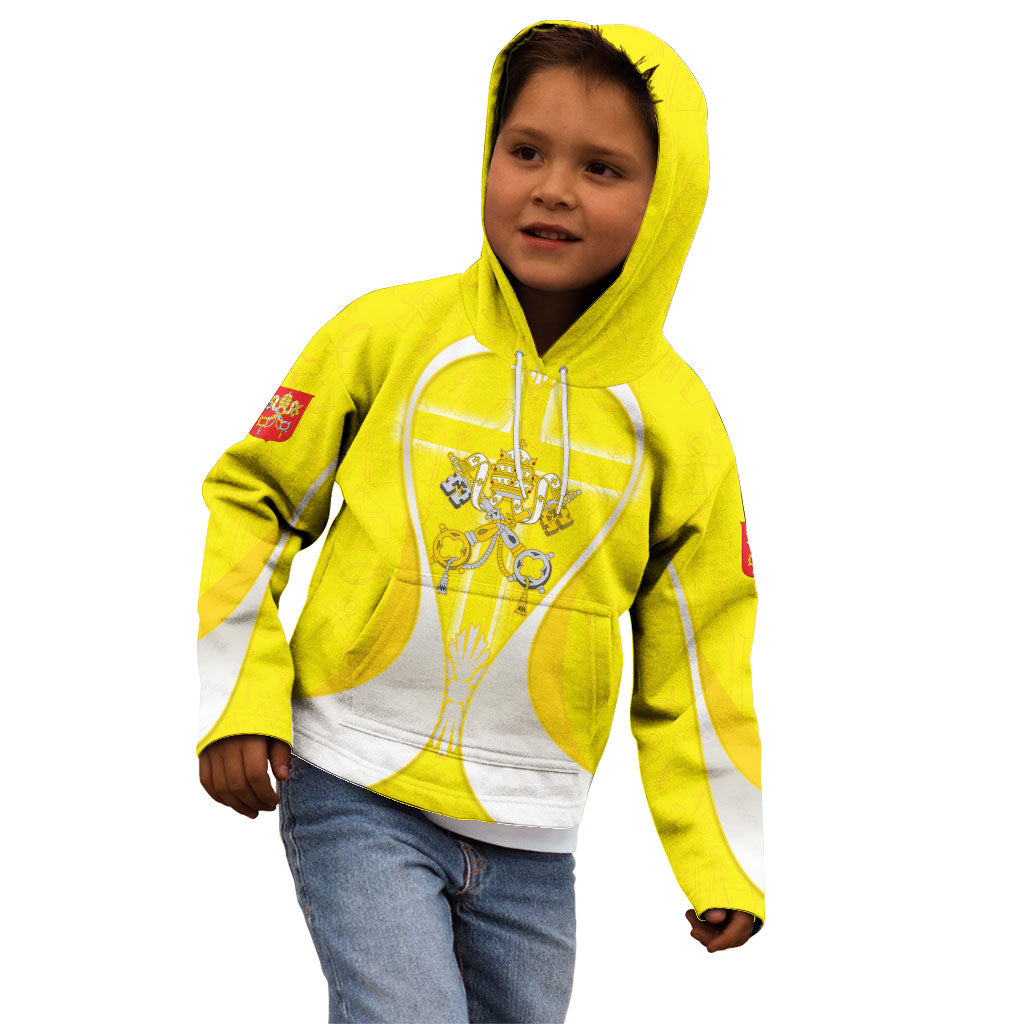 Saint Peters Basilica Vatican City Kid Hoodie Basilica Dome Catholic Cross Religious - Coat Of Arms Sketch Art