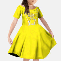 Saint Peters Basilica Vatican City Kid Short Sleeve Dress Basilica Dome Catholic Cross Religious - Coat Of Arms Sketch Art