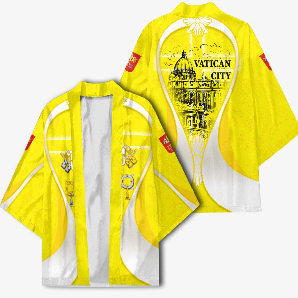 Saint Peters Basilica Vatican City Kimono Basilica Dome Catholic Cross Religious - Coat Of Arms Sketch Art
