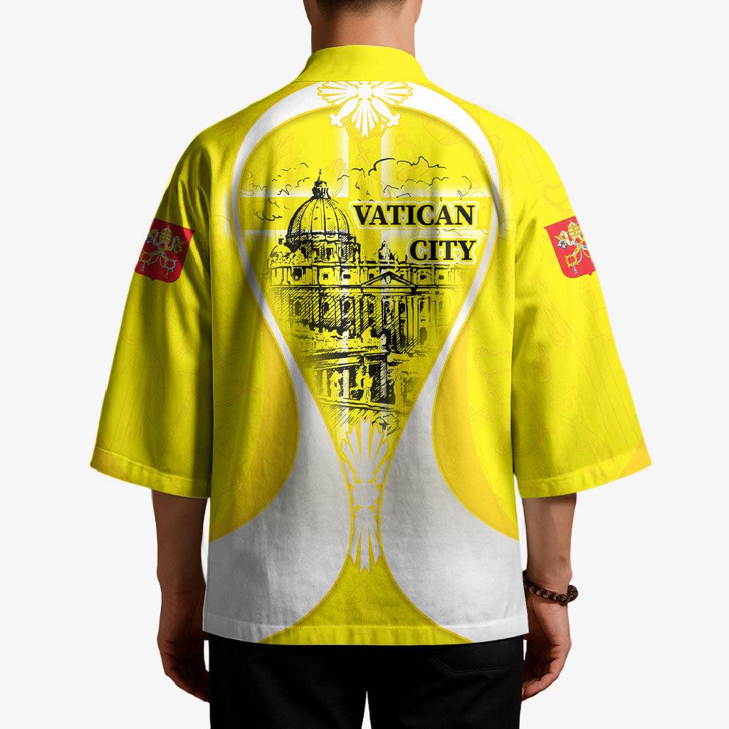 Saint Peters Basilica Vatican City Kimono Basilica Dome Catholic Cross Religious - Coat Of Arms Sketch Art