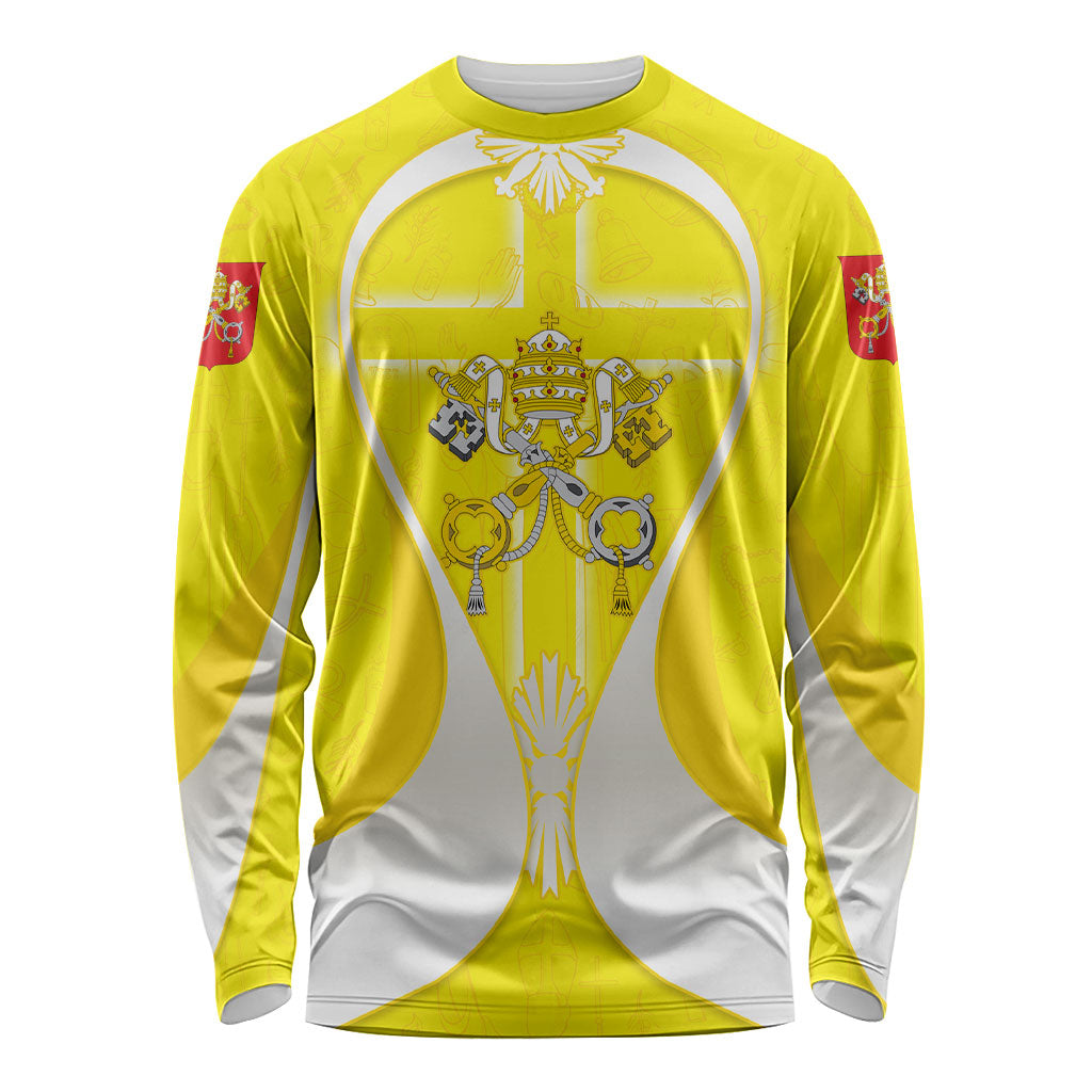 Saint Peters Basilica Vatican City Long Sleeve Shirt Basilica Dome Catholic Cross Religious - Coat Of Arms Sketch Art