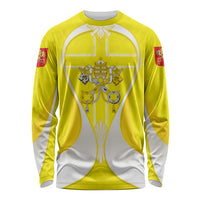 Saint Peters Basilica Vatican City Long Sleeve Shirt Basilica Dome Catholic Cross Religious - Coat Of Arms Sketch Art