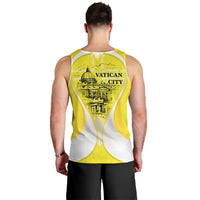 Saint Peters Basilica Vatican City Men Tank Top Basilica Dome Catholic Cross Religious - Coat Of Arms Sketch Art