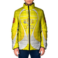 Saint Peters Basilica Vatican City Padded Jacket Basilica Dome Catholic Cross Religious - Coat Of Arms Sketch Art