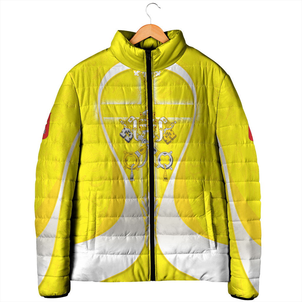 Saint Peters Basilica Vatican City Padded Jacket Basilica Dome Catholic Cross Religious - Coat Of Arms Sketch Art