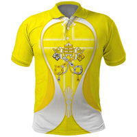 Saint Peters Basilica Vatican City Polo Shirt Basilica Dome Catholic Cross Religious - Coat Of Arms Sketch Art