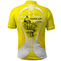 Saint Peters Basilica Vatican City Polo Shirt Basilica Dome Catholic Cross Religious - Coat Of Arms Sketch Art