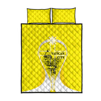 Saint Peters Basilica Vatican City Quilt Bed Set Basilica Dome Catholic Cross Religious - Coat Of Arms Sketch Art