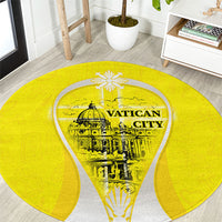 Saint Peters Basilica Vatican City Round Carpet Basilica Dome Catholic Cross Religious - Coat Of Arms Sketch Art