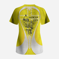 Saint Peters Basilica Vatican City Scrub Top Basilica Dome Catholic Cross Religious - Coat Of Arms Sketch Art