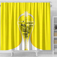 Saint Peters Basilica Vatican City Shower Curtain Basilica Dome Catholic Cross Religious - Coat Of Arms Sketch Art