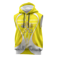 Saint Peters Basilica Vatican City Sleeveless Hoodie Basilica Dome Catholic Cross Religious - Coat Of Arms Sketch Art