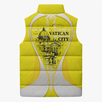 Saint Peters Basilica Vatican City Sleeveless Puffer Jacket Basilica Dome Catholic Cross Religious - Coat Of Arms Sketch Art