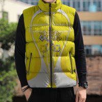 Saint Peters Basilica Vatican City Sleeveless Puffer Jacket Basilica Dome Catholic Cross Religious - Coat Of Arms Sketch Art