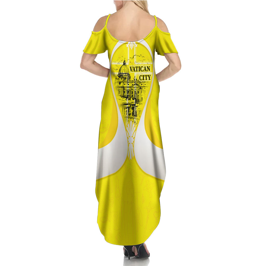 Saint Peters Basilica Vatican City Summer Maxi Dress Basilica Dome Catholic Cross Religious - Coat Of Arms Sketch Art