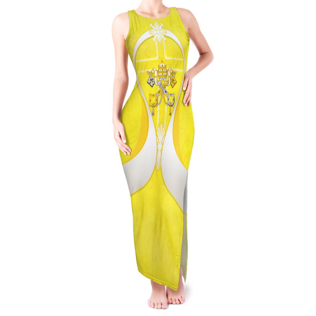 Saint Peters Basilica Vatican City Tank Maxi Dress Basilica Dome Catholic Cross Religious - Coat Of Arms Sketch Art
