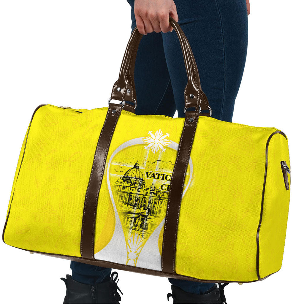 Saint Peters Basilica Vatican City Travel Bag Basilica Dome Catholic Cross Religious - Coat Of Arms Sketch Art