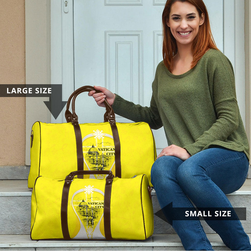 Saint Peters Basilica Vatican City Travel Bag Basilica Dome Catholic Cross Religious - Coat Of Arms Sketch Art