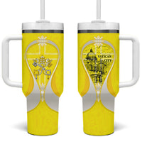 Saint Peters Basilica Vatican City Tumbler With Handle Basilica Dome Catholic Cross Religious - Coat Of Arms Sketch Art