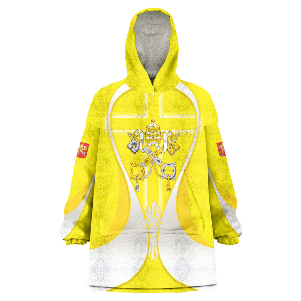 Saint Peters Basilica Vatican City Wearable Blanket Hoodie Basilica Dome Catholic Cross Religious - Coat Of Arms Sketch Art