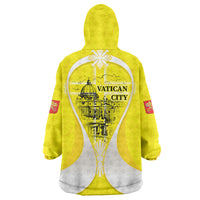 Saint Peters Basilica Vatican City Wearable Blanket Hoodie Basilica Dome Catholic Cross Religious - Coat Of Arms Sketch Art