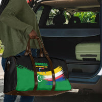 Comoros Independence Day Travel Bag Comorian Flag Brush Stroke National Pride Graphic