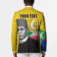 Personalized Comoros Independence Day Blazer Ahmed Abdallah Vintage Portrait Sketch