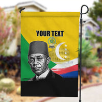 Personalized Comoros Independence Day Garden Flag Ahmed Abdallah Vintage Portrait Sketch