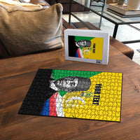 Personalized Comoros Independence Day Puzzle Ahmed Abdallah Vintage Portrait Sketch