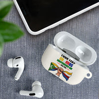 Personalized Comoros Independence Day AirPods Case July 6th National Pride Flag Graphic With Heritage Emblem