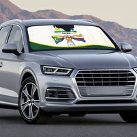 Personalized Comoros Independence Day Auto Sun Shade July 6th National Pride Flag Graphic With Heritage Emblem