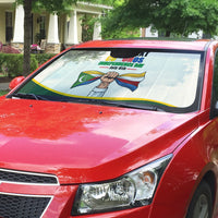 Personalized Comoros Independence Day Auto Sun Shade July 6th National Pride Flag Graphic With Heritage Emblem