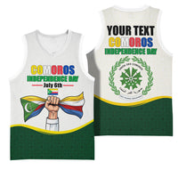 Personalized Comoros Independence Day Basketball Jersey July 6th National Pride Flag Graphic With Heritage Emblem