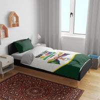 Personalized Comoros Independence Day Bedding Set July 6th National Pride Flag Graphic With Heritage Emblem