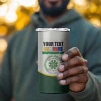 Personalized Comoros Independence Day 4 in 1 Can Cooler Tumbler July 6th National Pride Flag Graphic With Heritage Emblem