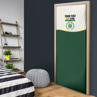 Personalized Comoros Independence Day Door Cover July 6th National Pride Flag Graphic With Heritage Emblem