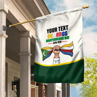Personalized Comoros Independence Day Garden Flag July 6th National Pride Flag Graphic With Heritage Emblem