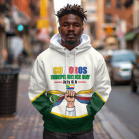 Personalized Comoros Independence Day Hoodie July 6th National Pride Flag Graphic With Heritage Emblem