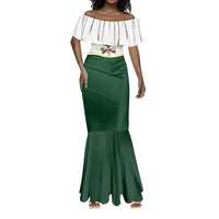 Personalized Comoros Independence Day Mermaid Dress July 6th National Pride Flag Graphic With Heritage Emblem