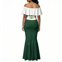 Personalized Comoros Independence Day Mermaid Dress July 6th National Pride Flag Graphic With Heritage Emblem