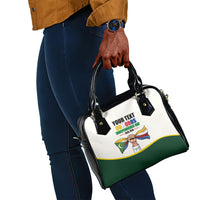 Personalized Comoros Independence Day Shoulder Handbag July 6th National Pride Flag Graphic With Heritage Emblem