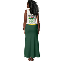Personalized Comoros Independence Day Tank Maxi Dress July 6th National Pride Flag Graphic With Heritage Emblem