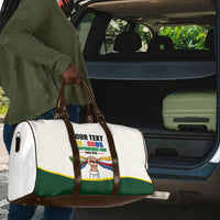 Personalized Comoros Independence Day Travel Bag July 6th National Pride Flag Graphic With Heritage Emblem