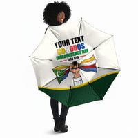 Personalized Comoros Independence Day Umbrella July 6th National Pride Flag Graphic With Heritage Emblem