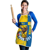 Personalized Sweden Soccer Apron Swedish Flag - Moose Football Mascot
